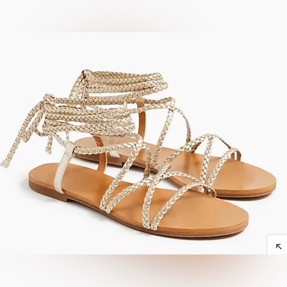 J. Crew Factory Shoes - COPY - Braided lace-up sandals